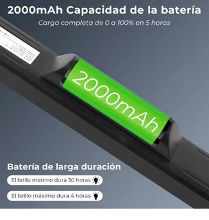 Foto 3 | Lámpara Xtellar Led Recargable Pared Interior 2 Piezas