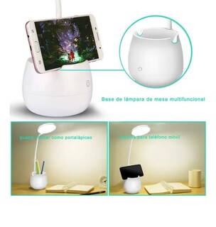 Foto 2 | Lampara Xtellar De Mesa Usb Recargables Escritorio Led Con Soporte
