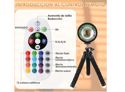 Foto 4 | Lámpara Xtellar De Atardecer Rgb Multifunción Proyector Ambiental