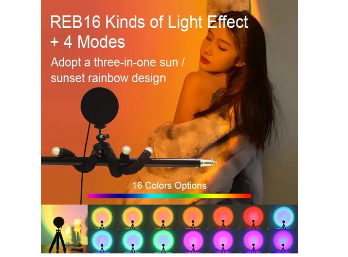 Foto 6 pulgar | Lámpara Xtellar De Atardecer Rgb Multifunción Proyector Ambiental