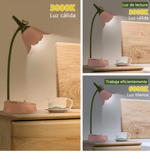 Foto 4 pulgar | Lámpara Xtellar Xtellar De Escritorio De Flores Ajustable Lámpara Led Táctil