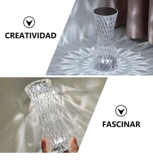 Foto 2 | Lámpara Xtellar Xtellar De Mesa Cristal Recargable Control Táctil 16 Colors