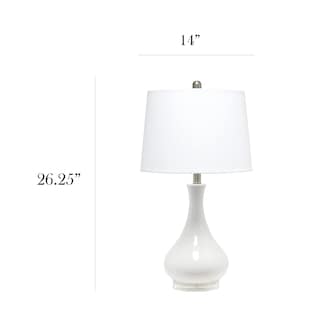 Foto 3 | Lámpara De Mesa Elegant Designs Lt3312-ltb Ceramic Genie Tear Drop - Venta Internacional.