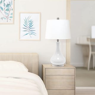 Foto 5 | Lámpara De Mesa Elegant Designs Lt3312-ltb Ceramic Genie Tear Drop - Venta Internacional.