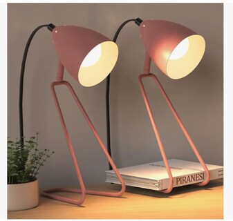 Foto 1 | 2pcs Xtellar Xtellar Lámpara De Escritorio Led Metal Giratoria 350° Con Foco Modelo Rosa