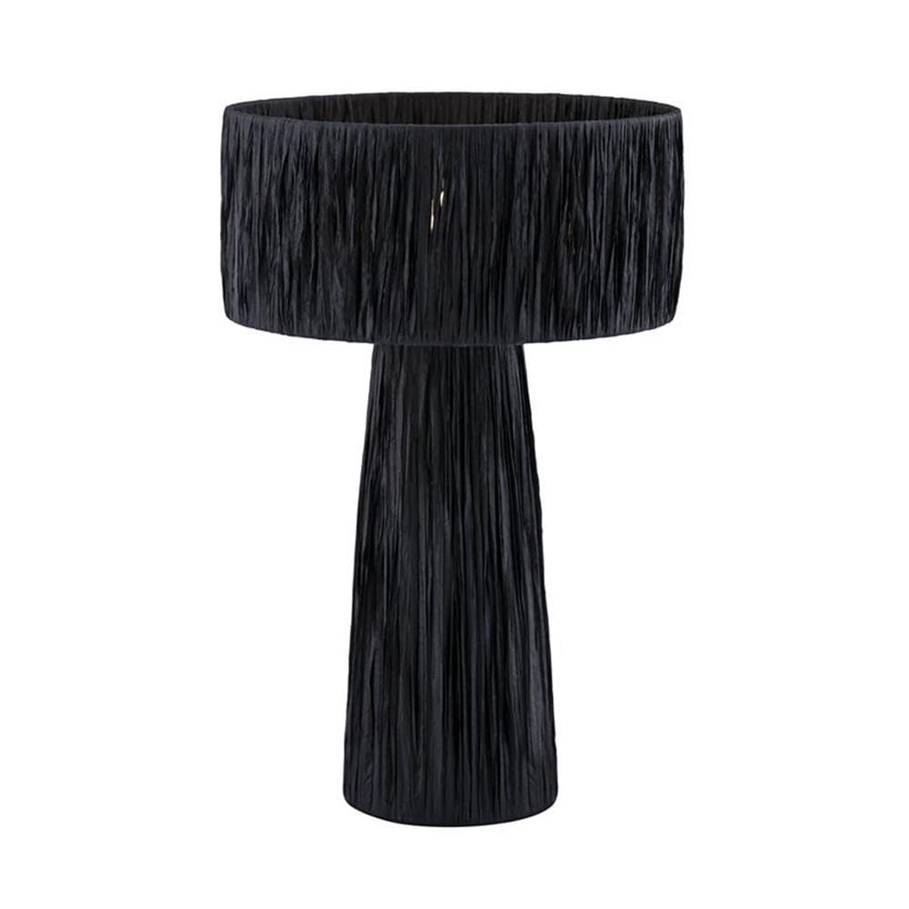 Foto 5 pulgar | Lámpara De Mesa Tov Furniture Shelby Rafia Black - Venta Internacional.