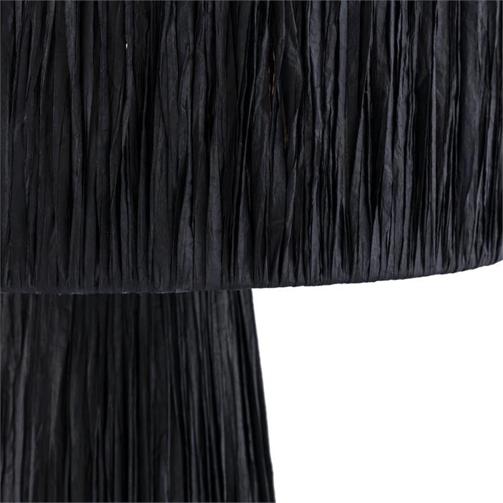 Foto 6 pulgar | Lámpara De Mesa Tov Furniture Shelby Rafia Black - Venta Internacional.