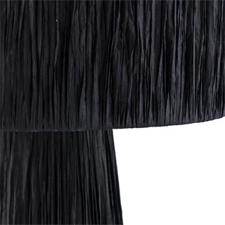 Foto 5 | Lámpara De Mesa Tov Furniture Shelby Rafia Black - Venta Internacional.