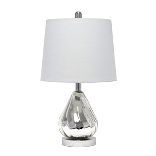 Foto 1 | Lámpara De Mesa Elegant Designs Lt3319-gry Chrome Ripple Grey - Venta Internacional.