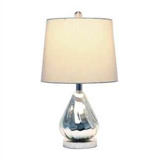 Foto 2 | Lámpara De Mesa Elegant Designs Lt3319-gry Chrome Ripple Grey - Venta Internacional.