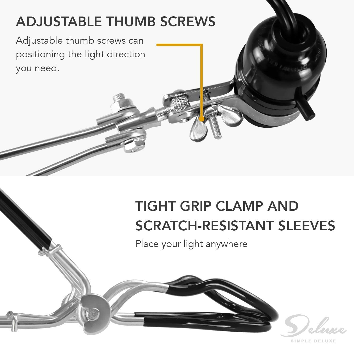 Foto 5 | Lámpara Clamp Simple Deluxe Tight Grip De 8.5 Pulgadas Con 150 W E26 - Venta Internacional.