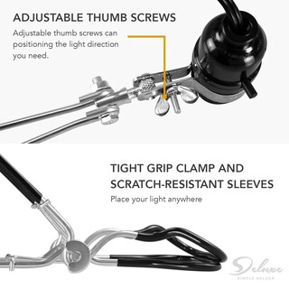 Foto 5 | Lámpara Clamp Simple Deluxe Tight Grip De 8.5 Pulgadas Con 150 W E26 - Venta Internacional.