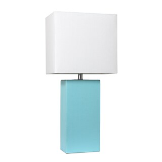 Foto 1 | Lámpara De Mesa Elegant Designs Lt1025-aqu Modern Leather - Venta Internacional.