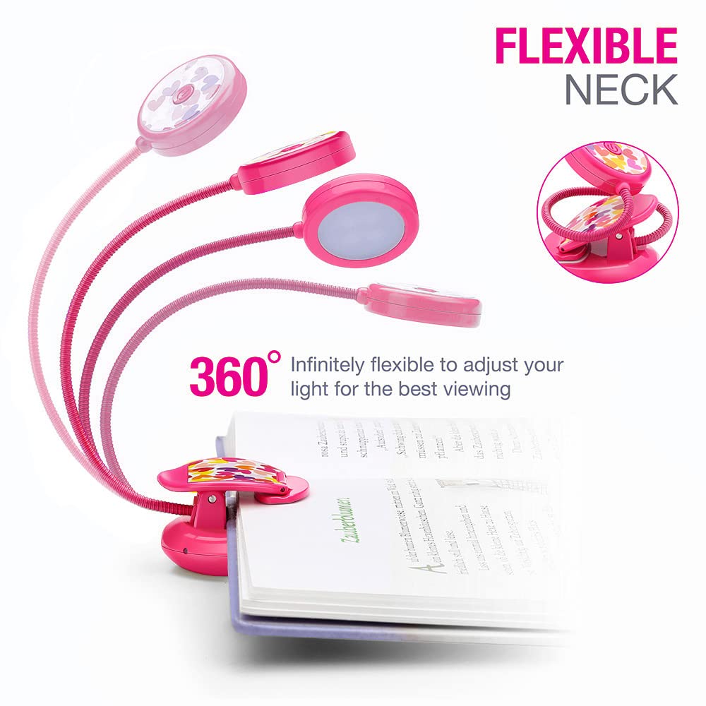 Foto 7 pulgar | Book Light Vekkia Cute - Clip-on Recargable Para El Cuidado De Los Ojos, Color Rosa - Venta Internacional.