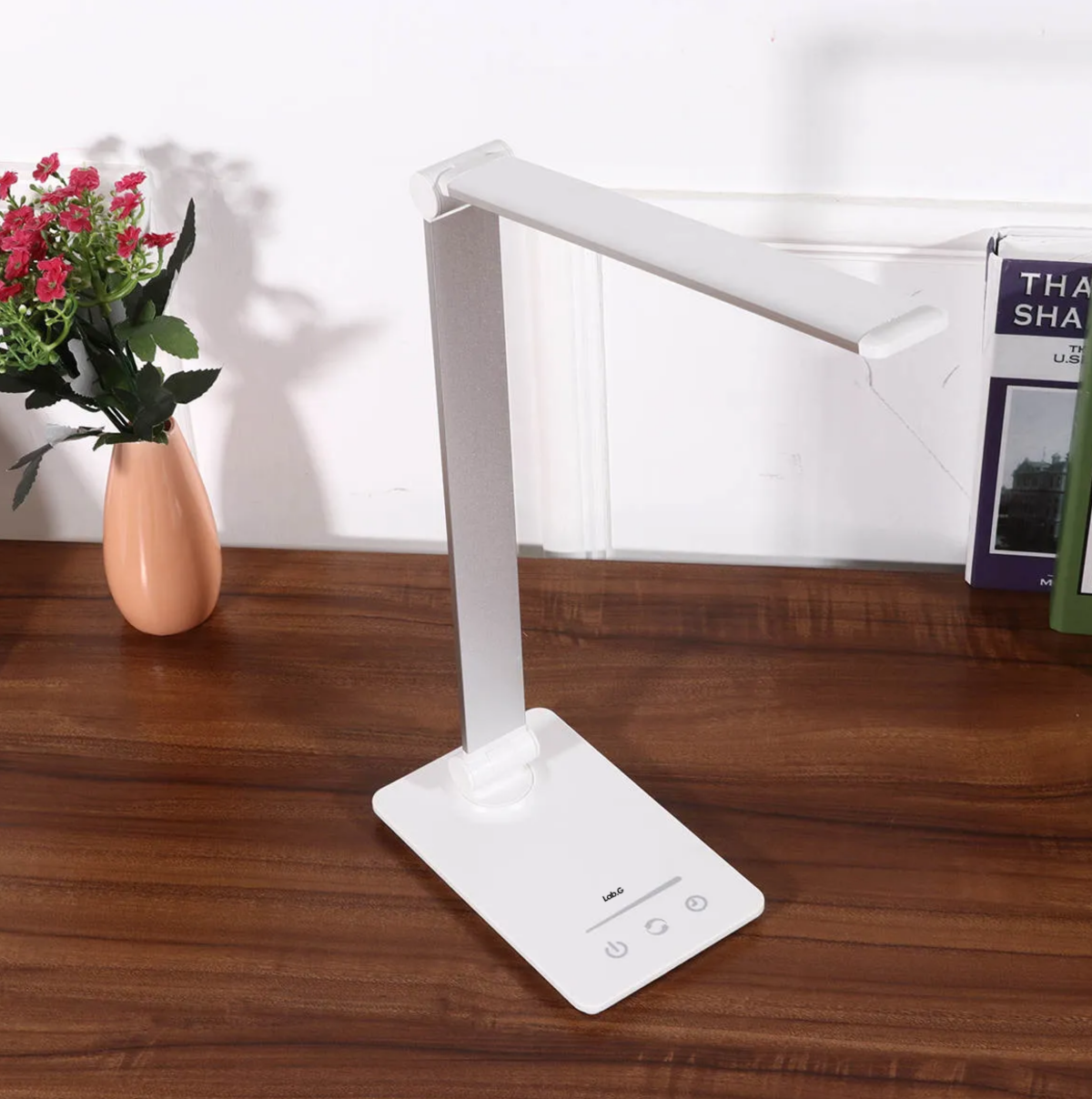 Foto 4 pulgar | Lámpara Escritorio Led 5 Modos 10 Niveles Brillo Puerto Usb Lab.g Blanco