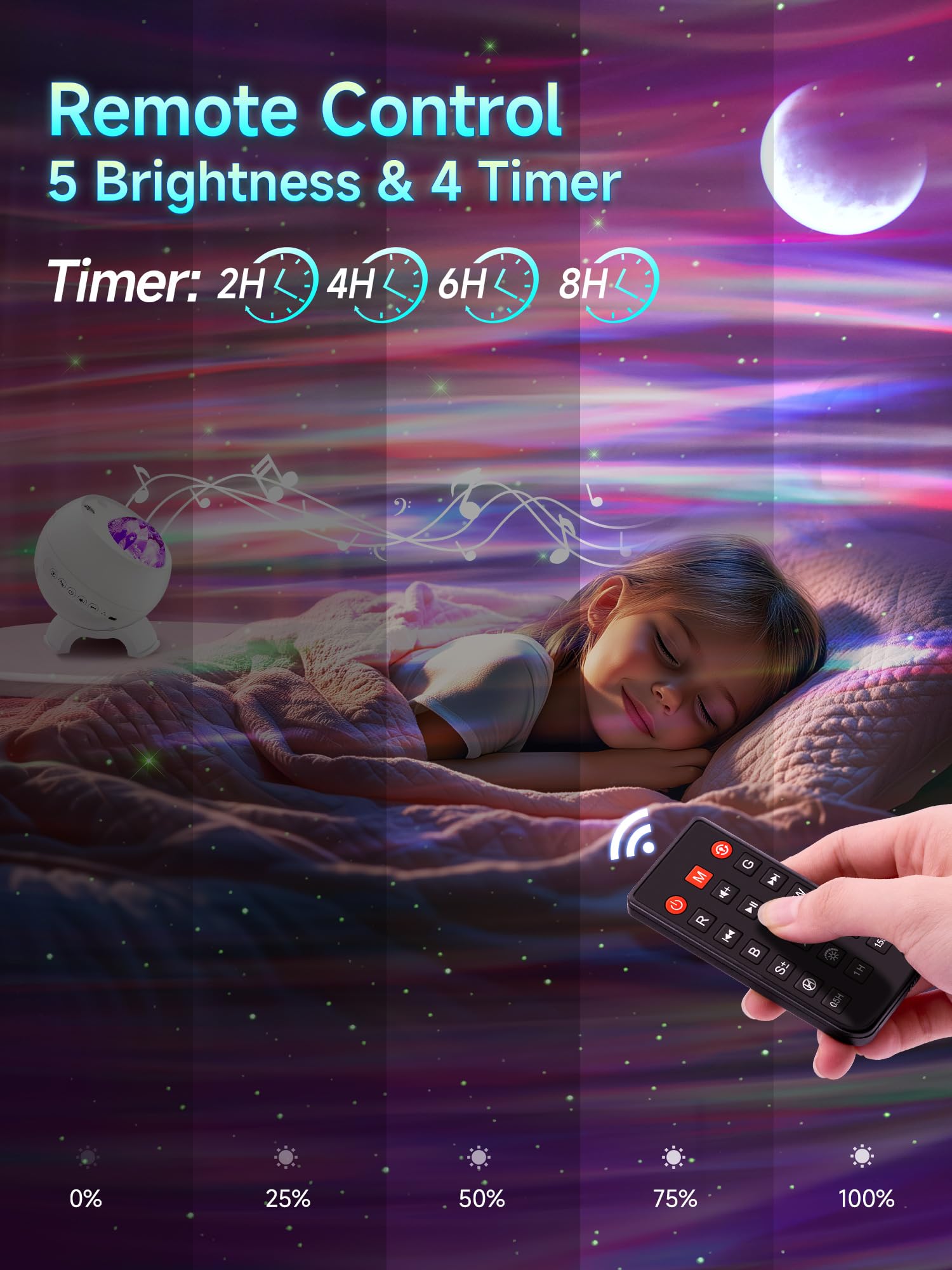 Foto 6 | Proyector Galaxy One Fire Northern Lights 180 Modos Con Bluetooth - Venta Internacional.