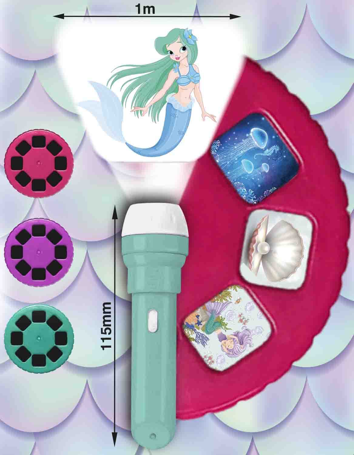 Foto 4 pulgar | Linterna Y Proyector Brainstorm Toys Mermaid Con 24 Discos - Venta Internacional.