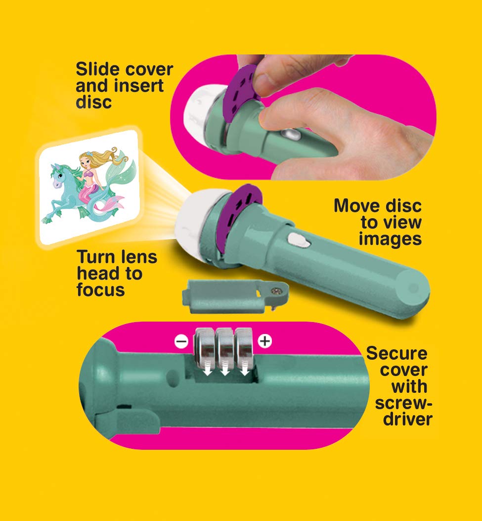 Foto 5 pulgar | Linterna Y Proyector Brainstorm Toys Mermaid Con 24 Discos - Venta Internacional.