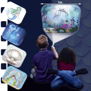 Foto 5 | Linterna Y Proyector Brainstorm Toys Mermaid Con 24 Discos - Venta Internacional.