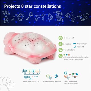 Foto 3 | Proyector De Luces Nocturnas Cloud B Twinkling Twilight Turtle Pink - Venta Internacional.