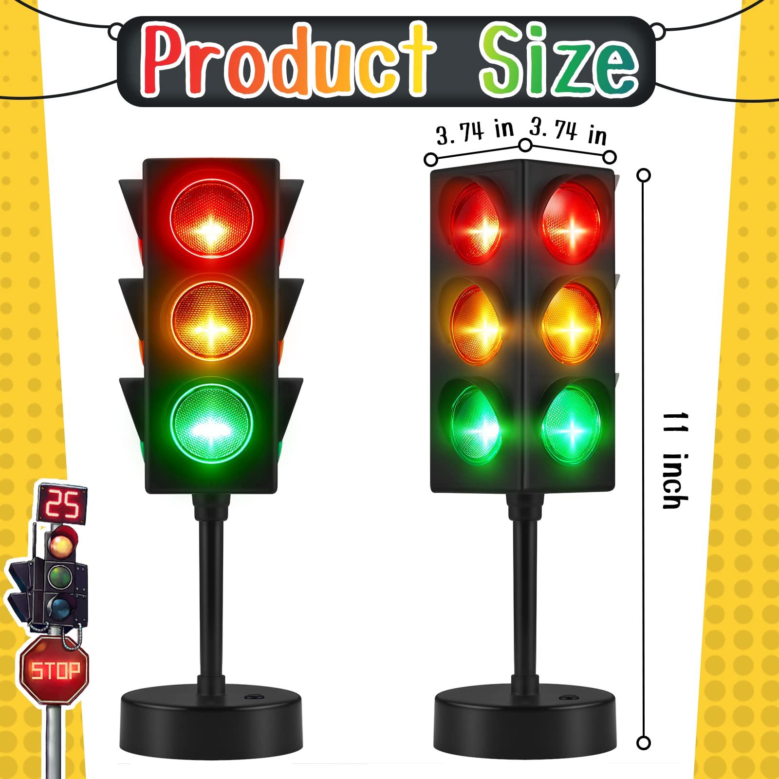Foto 3 pulgar | Lámpara De Semáforo Yexiya Color Change De 28 Cm Con Usb, Paquete De 2 - Venta Internacional.