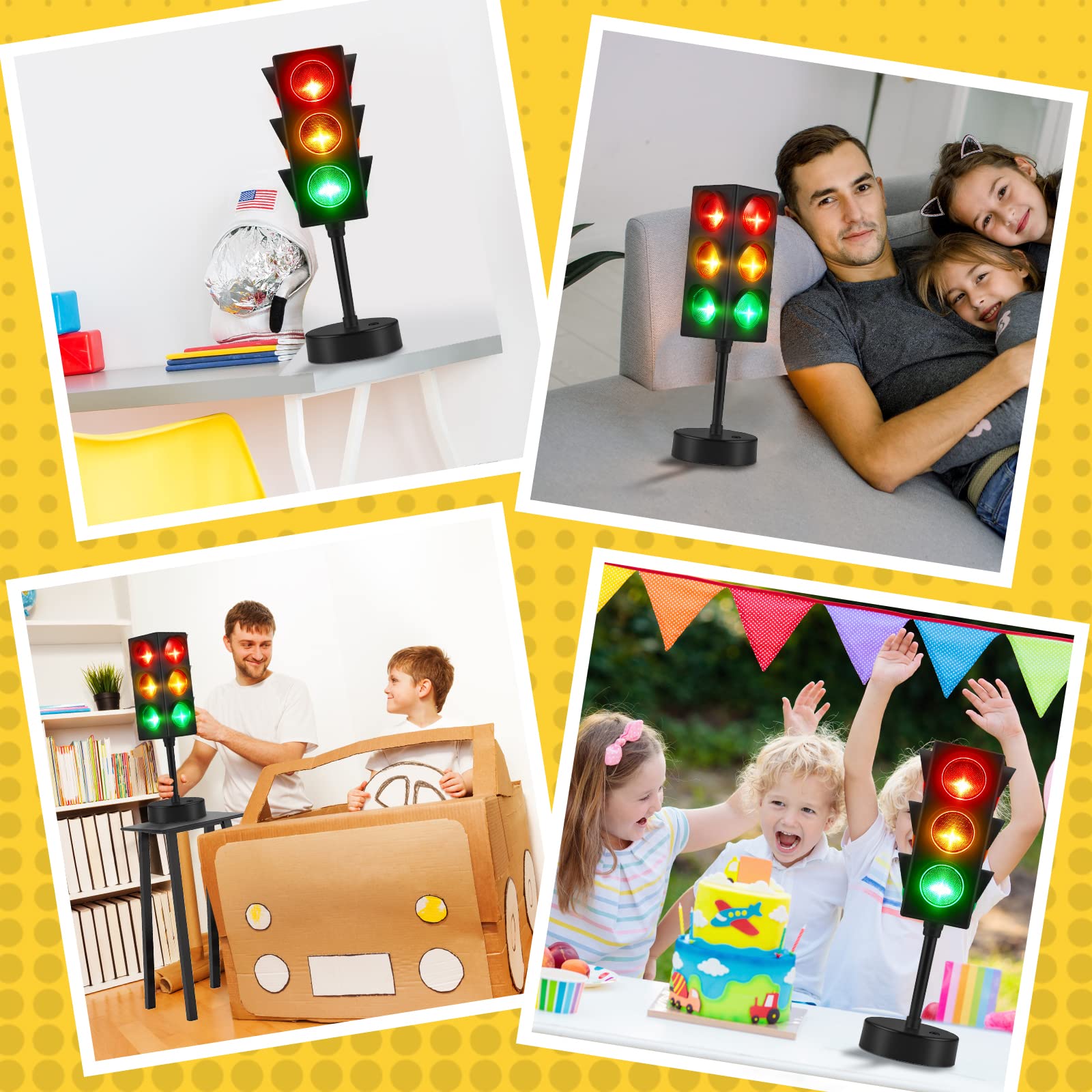 Foto 5 | Lámpara De Semáforo Yexiya Color Change De 28 Cm Con Usb, Paquete De 2 - Venta Internacional.