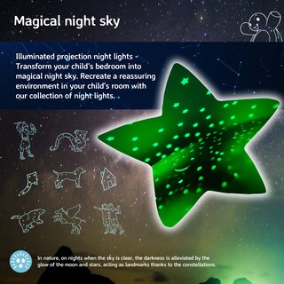 Foto 6 | Proyector Nightlight Star Cloud De Twilight Turtle Green - Venta Internacional.