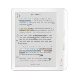 Foto 2 | Paquete De Ereader Kobo Libra En Color Blanco Con Funda De 32 Gb De Almacenamiento - Venta Internacional.