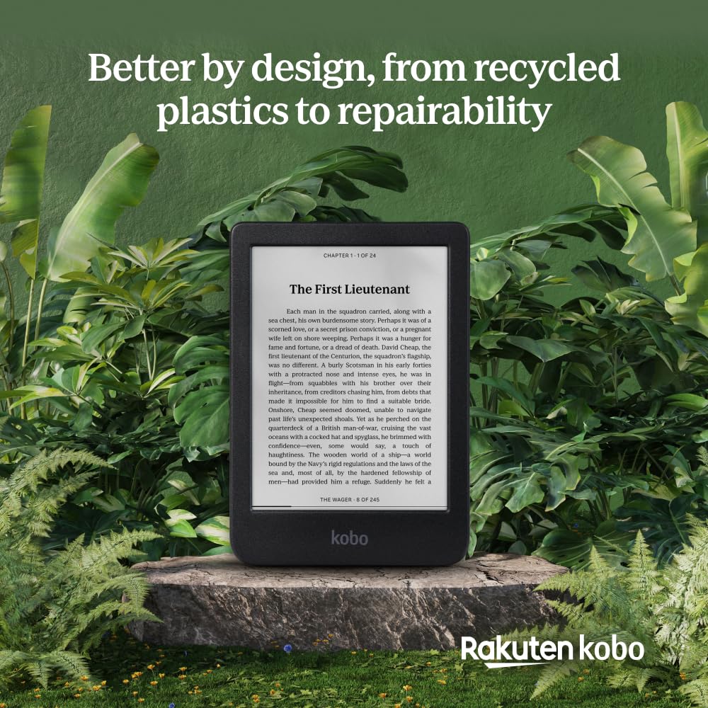 Foto 6 | Ereader Kobo Clara Bw De 6 Pulgadas, Antideslumbrante, Resistente Al Agua, 16 Gb, Negro - Venta Internacional.
