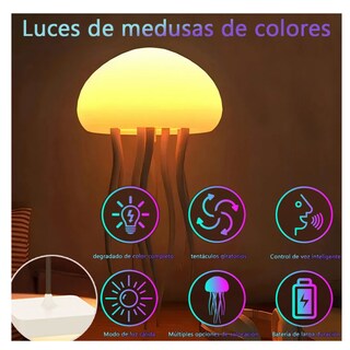 Foto 2 | Lámpara De Medusa Con Control De Sonido Luz Led Eo Safe Imports Esi-19913 Multicolor