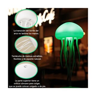 Foto 4 | Lámpara De Medusa Con Control De Sonido Luz Led Eo Safe Imports Esi-19913 Multicolor