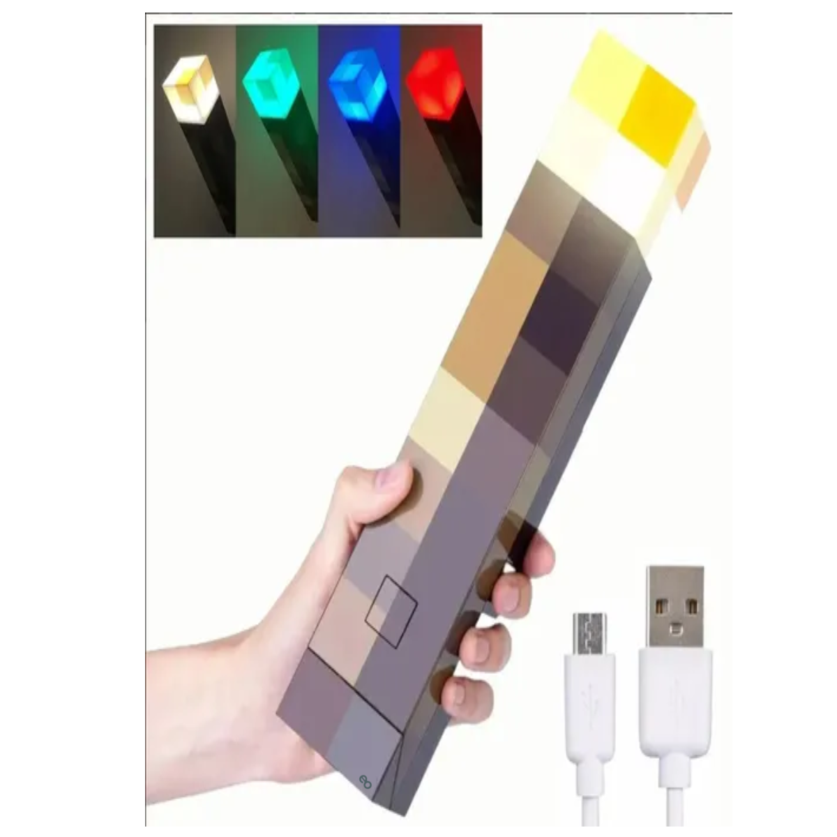 Foto 3 pulgar | Lampara De Antorcha Decorativo De Escritorio Led Recargable Eo Safe Imports Esi-19912 Multicolor