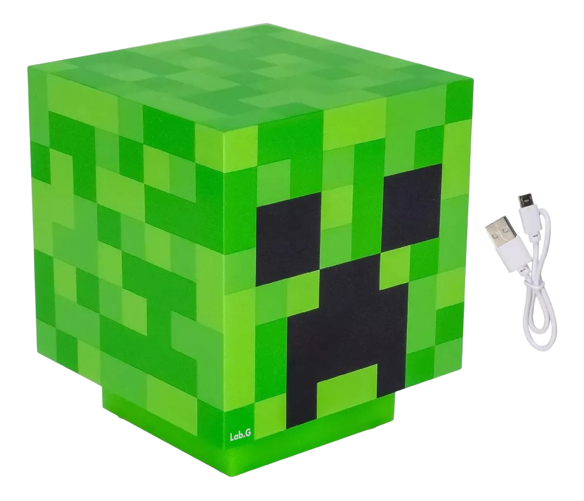 Foto 2 pulgar | Lámpara De Minecraft Lab.g  Usb Verde