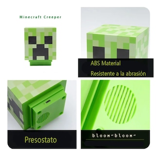 Foto 3 | Lámpara De Minecraft Belug Usb Verde