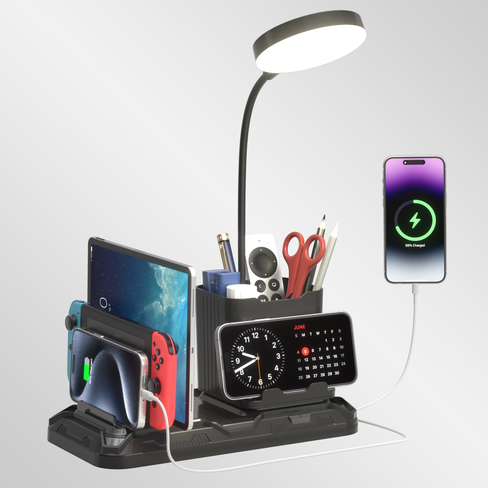 Foto 2 pulgar | Lámpara De Escritorio Kdd Con Puertos De Carga Usb A&c  Luz De Lectura - Venta Internacional.