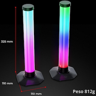 Foto 3 | Torres De Iluminacion Para Escritorio Balam Rush Splendor Glow It5000 Rgb Control/bluetooth Ajustabl