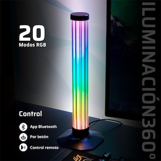 Foto 5 | Torres De Iluminacion Para Escritorio Balam Rush Splendor Glow It5000 Rgb Control/bluetooth Ajustabl