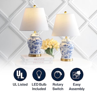 Foto 3 | Lámparas De Mesa Jonathan Y Penelope 22 Chinoiserie Classic Azul/blanco - Venta Internacional.