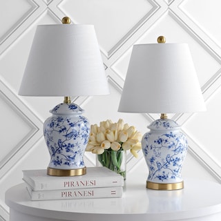 Foto 4 | Lámparas De Mesa Jonathan Y Penelope 22 Chinoiserie Classic Azul/blanco - Venta Internacional.