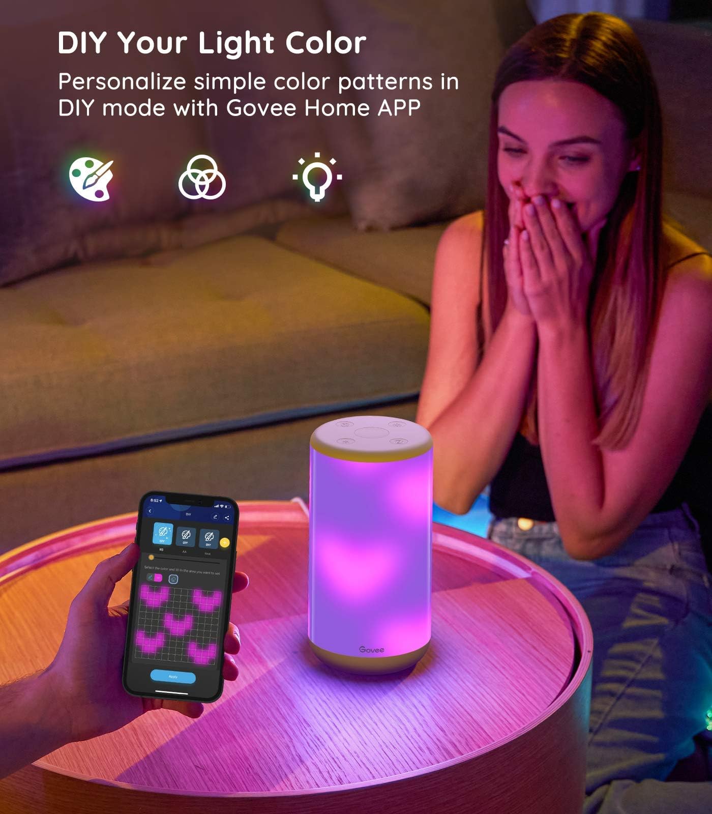 Foto 2 | Lámpara De Mesa Govee Rgbic Smart Work Con Alexa Music Sync - Venta Internacional.