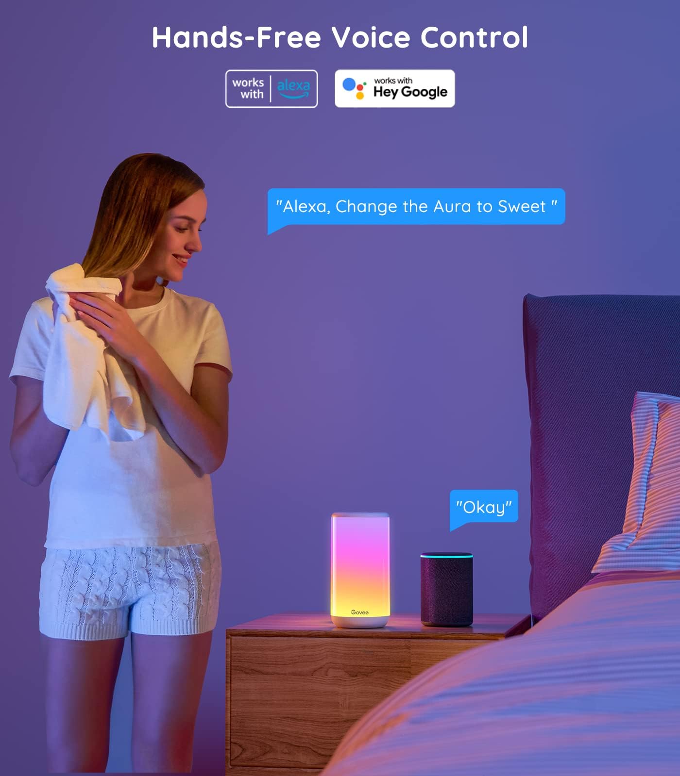 Foto 3 | Lámpara De Mesa Govee Rgbic Smart Work Con Alexa Music Sync - Venta Internacional.