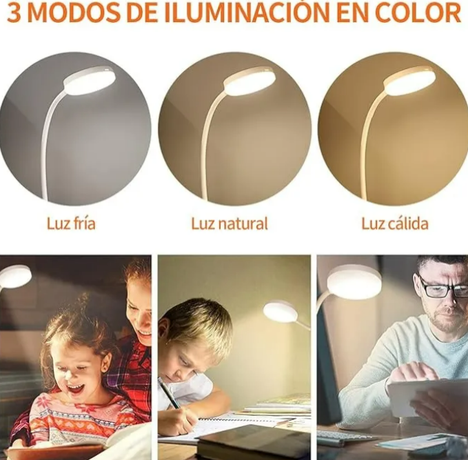 Foto 3 | Lámpara De Escritorio Led Xtellar Regulable Y Portátil Con Carga Usb