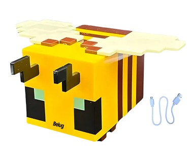 Foto 1 | Lampara Abeja Brillante Con Carga Usb