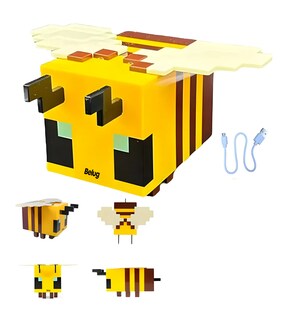 Foto 2 | Lampara Abeja Brillante Con Carga Usb