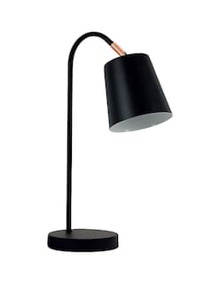 Foto 1 | Lámpara De Buró Con Apagador Color Negro | Base E27 | 45 Cm De Alto