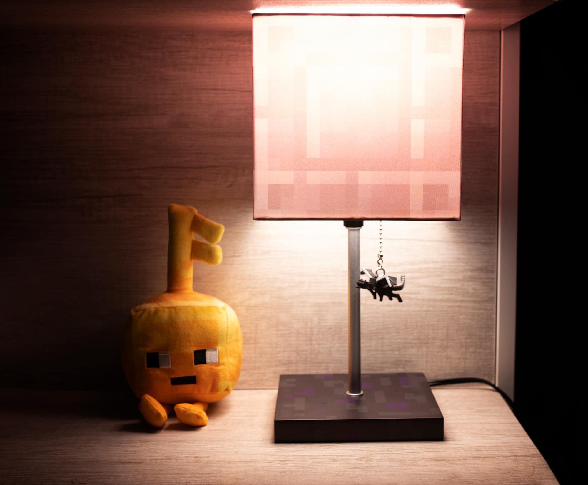 Foto 6 | Lámpara De Escritorio Minecraft Nether Portal Con Ender Dragon Pull - Venta Internacional.