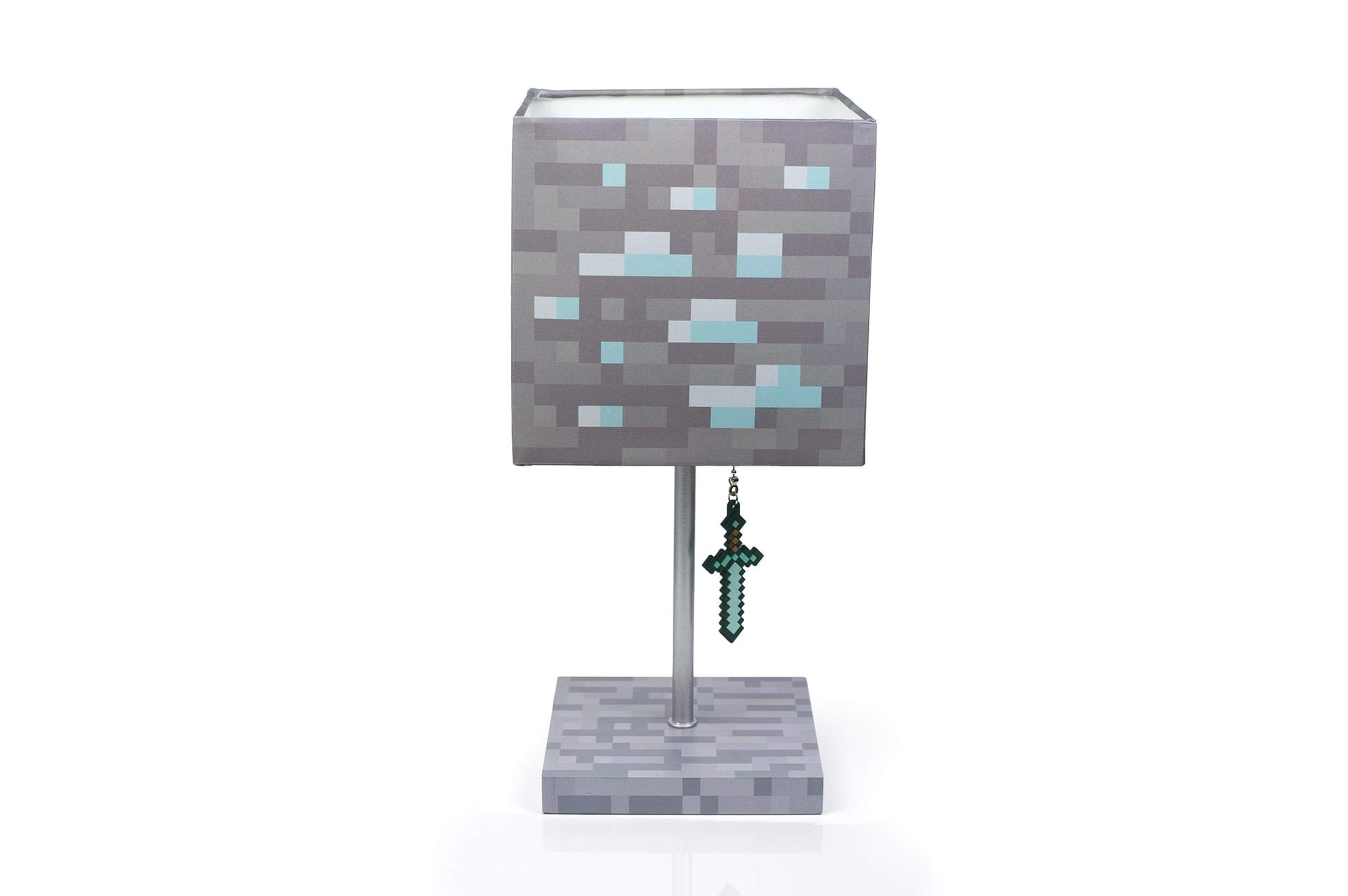 Foto 2 pulgar | Lámpara De Escritorio Minecraft Diamond Ore Block Led Con Diamond Sword - Venta Internacional.