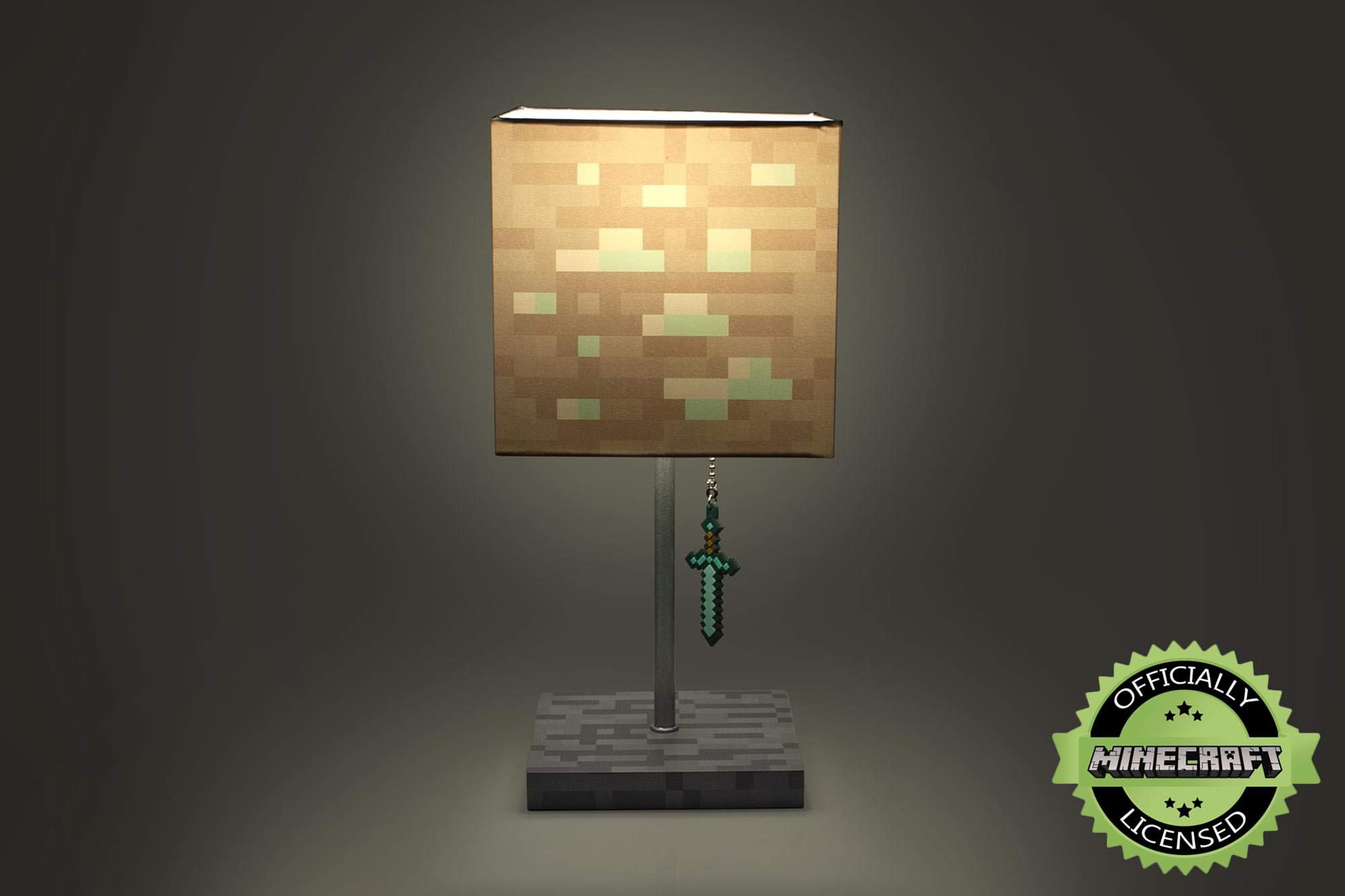 Foto 3 pulgar | Lámpara De Escritorio Minecraft Diamond Ore Block Led Con Diamond Sword - Venta Internacional.