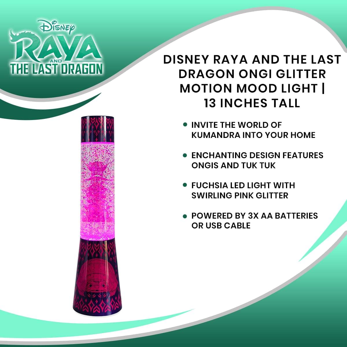 Foto 8 pulgar | Lámpara Ambiental Disney Raya Y El Último Dragón Ongi De 33 Cm Con Led - Venta Internacional.