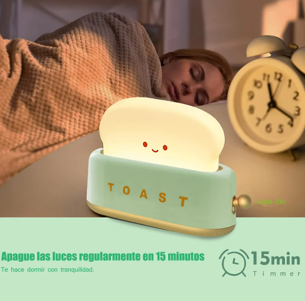 Foto 3 | Lámpara De Escritorio Xtellar Recargable Con Diseño De Tostadora Vintage